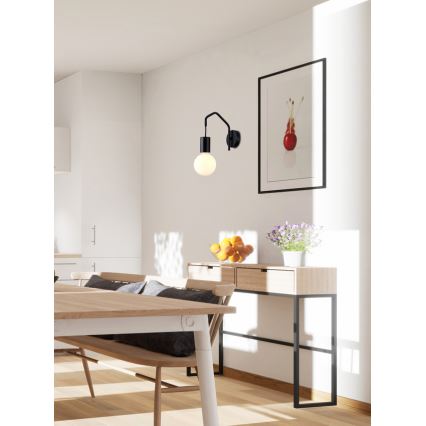 Applique murale BASSO 1xE27/40W/230V noir