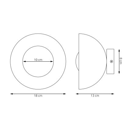 Applique murale BIBI 1xG9/8W/230V blanche