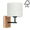 Applique murale BOHO 1xE27/25W/230V chêne – FSC certifié