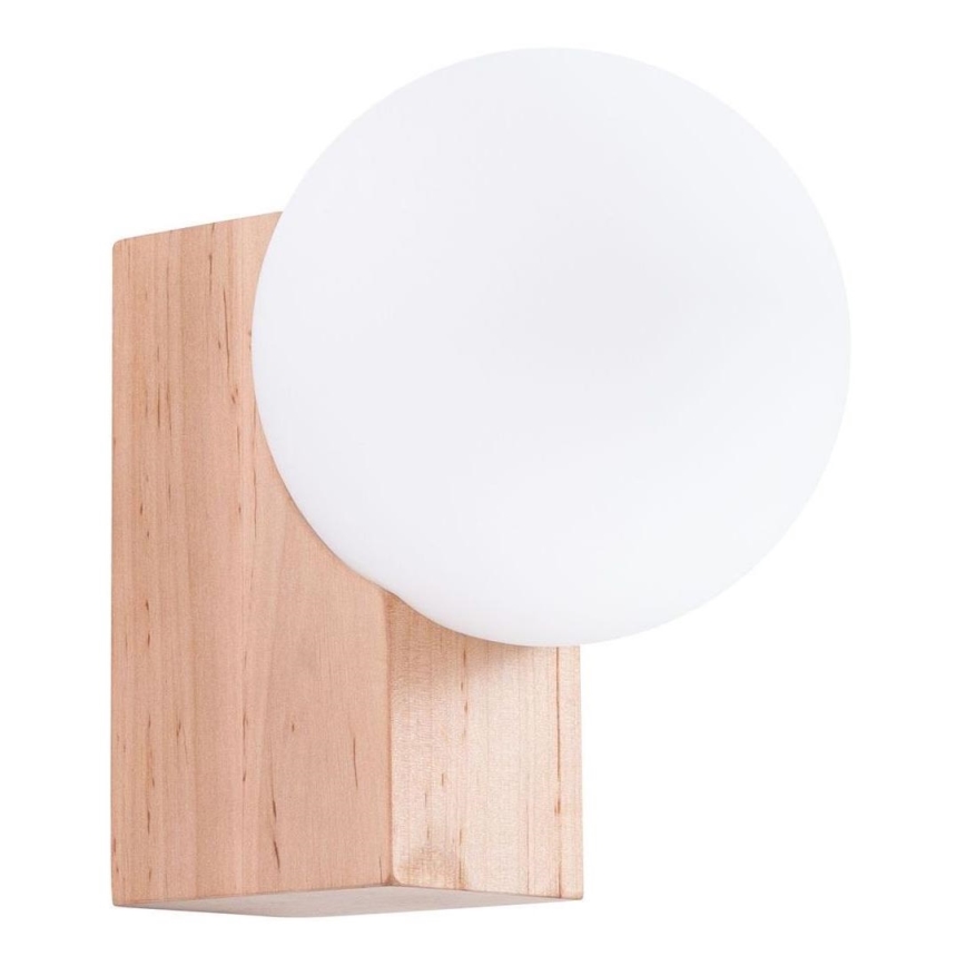 Applique murale BULBO 1xG9/8W/230V hêtre/blanc