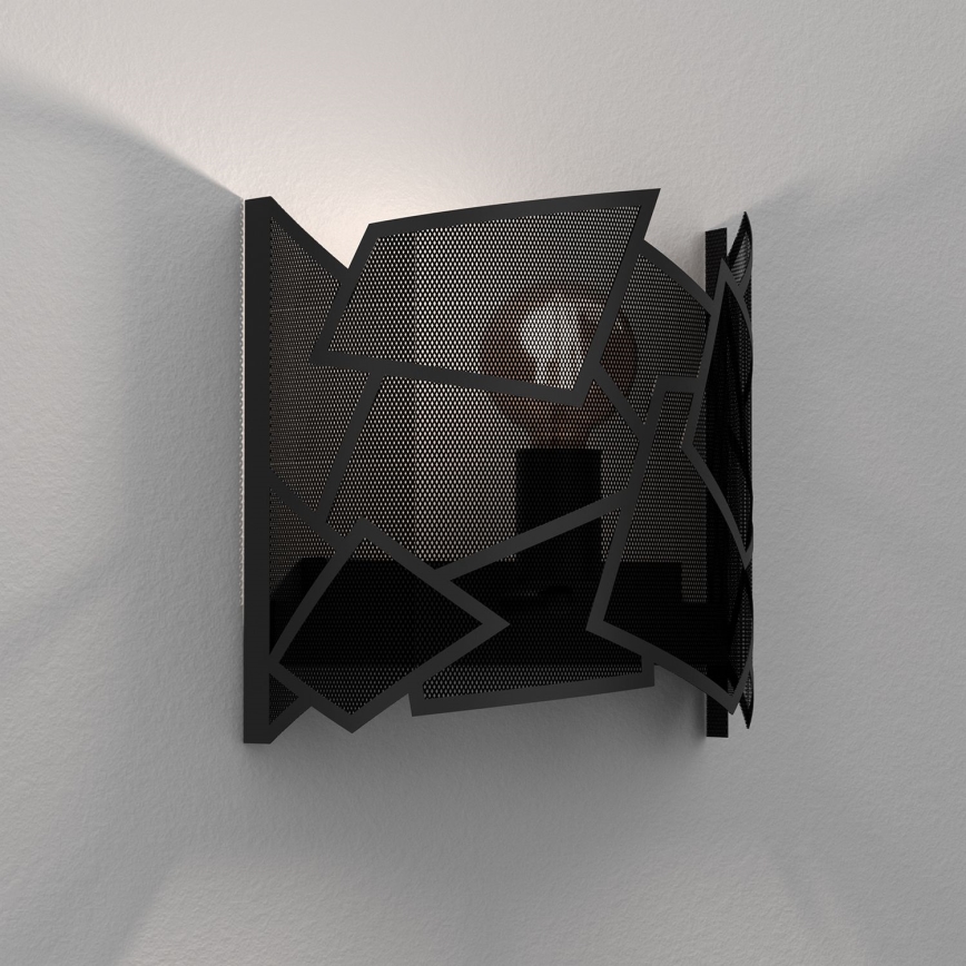 Applique murale CAMO 1xE27/15W/230V noir