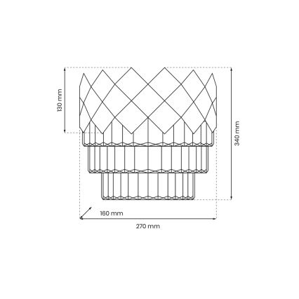 Applique murale CARISMA 2xE14/40W/230V chrome brillant