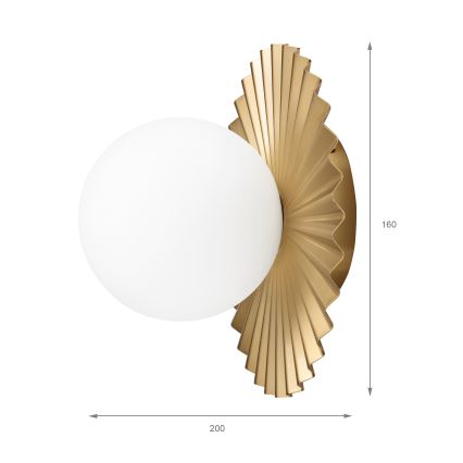 Applique murale CHITA 1xG9/5W/230V dorée