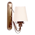 Applique murale CLASSIC 1xE27/40W/230V bronze/beige