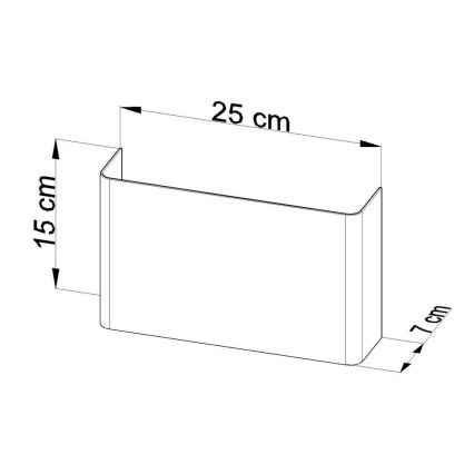 Applique murale COPERTURA 2xG9/40W/230V blanc