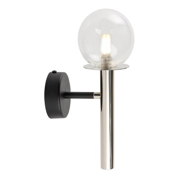 Applique murale DAISY 1xG9/12W/230V chrome brillant/noir/transparent