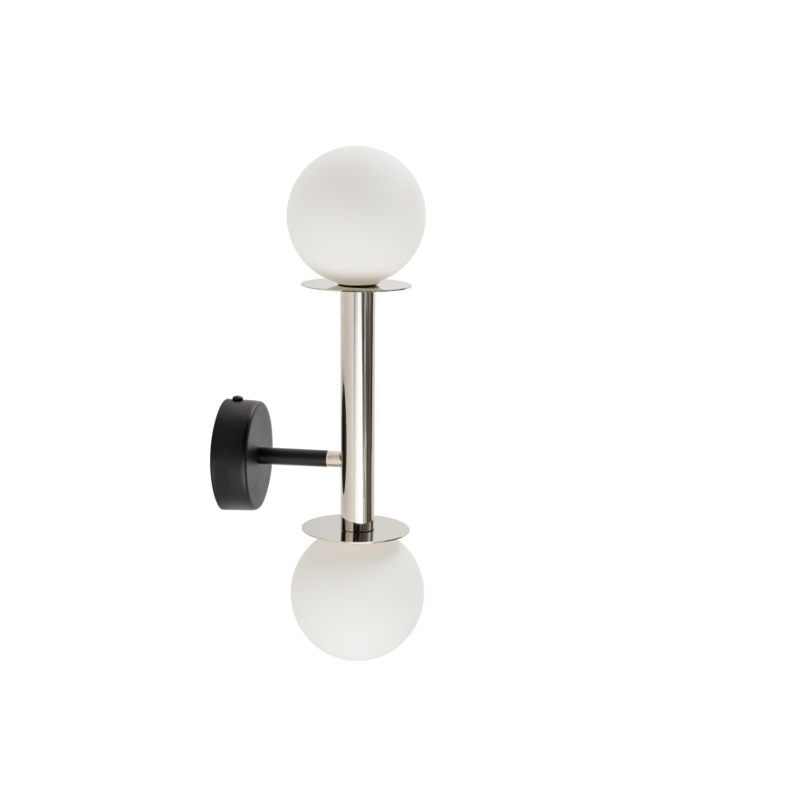 Applique murale DAISY 2xG9/12W/230V chrome brillant/noir/blanc
