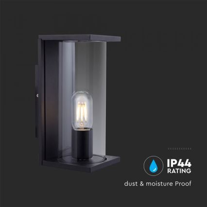 Applique murale d'extérieur 1x E27 60W 230V IP44 noire