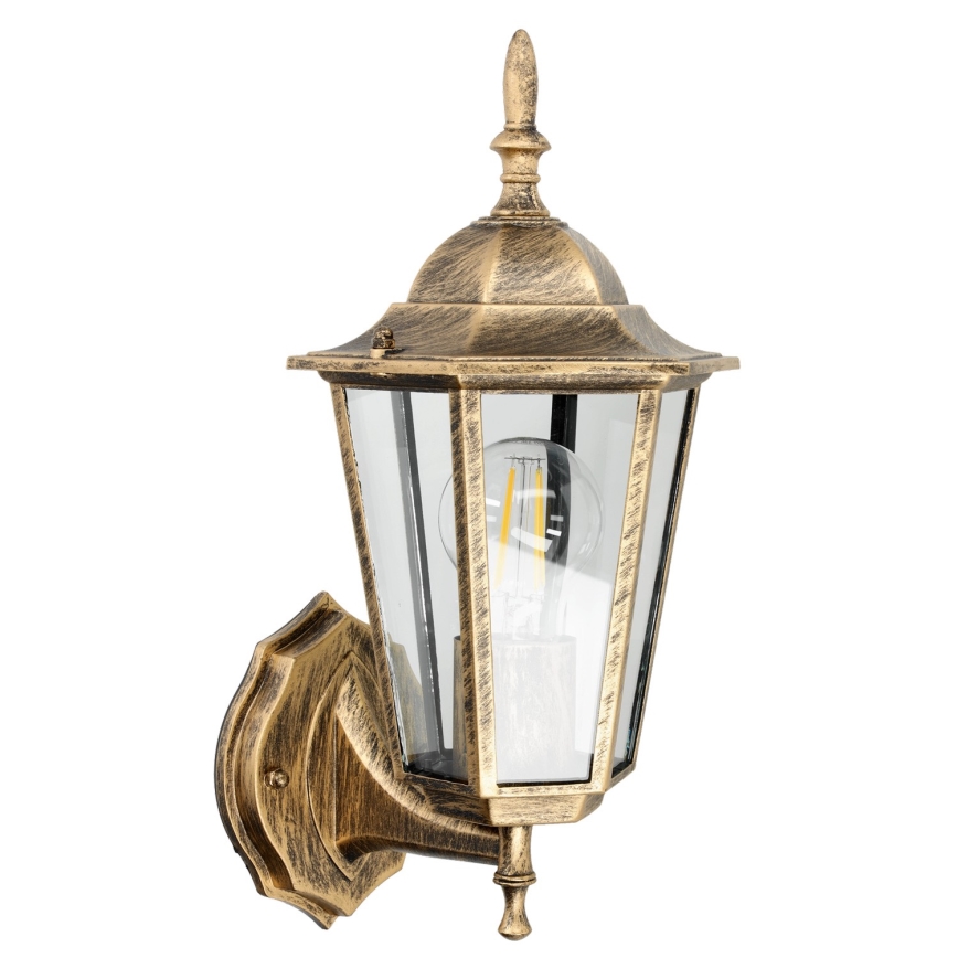 Applique murale d'extérieur 1xE27/60W/230V IP44 or