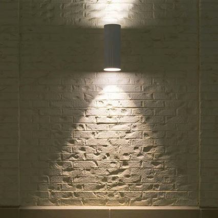 Applique murale d'extérieur 2xGU10/40W/230V IP54 blanc