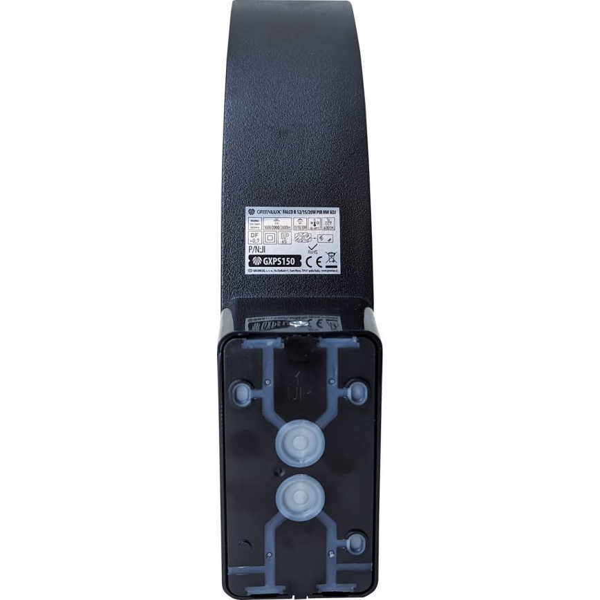 Applique murale d'extérieur dimmable à LED avec détecteur de mouvement et capteur crépusculaire LED/12/15/20W/230V IP65 noire