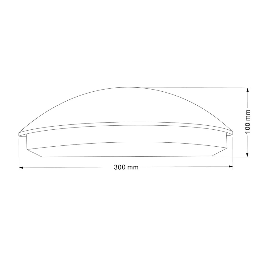 Applique murale d'extérieur ALABAMA LED/12W/230V IP54 noire