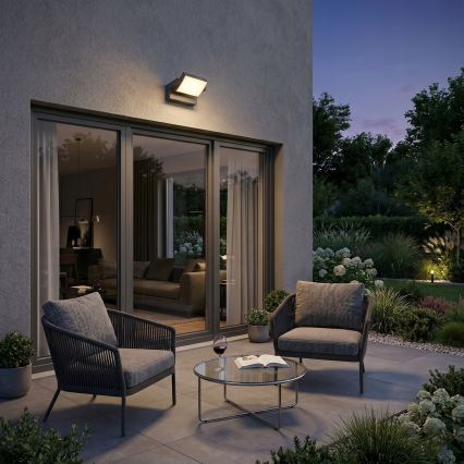 Applique murale extérieure dimmable DEL/12/18/24W/230V 3000/4000/6500K IP54 noir