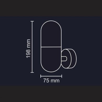 Applique murale d'extérieur HORTEN 1xE27/10W/230V IP44