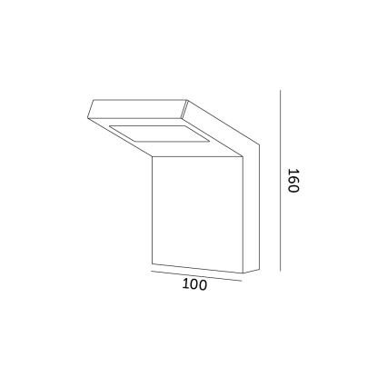 Applique murale d'extérieur INDUO K LED/10W/230V 4000K IP54