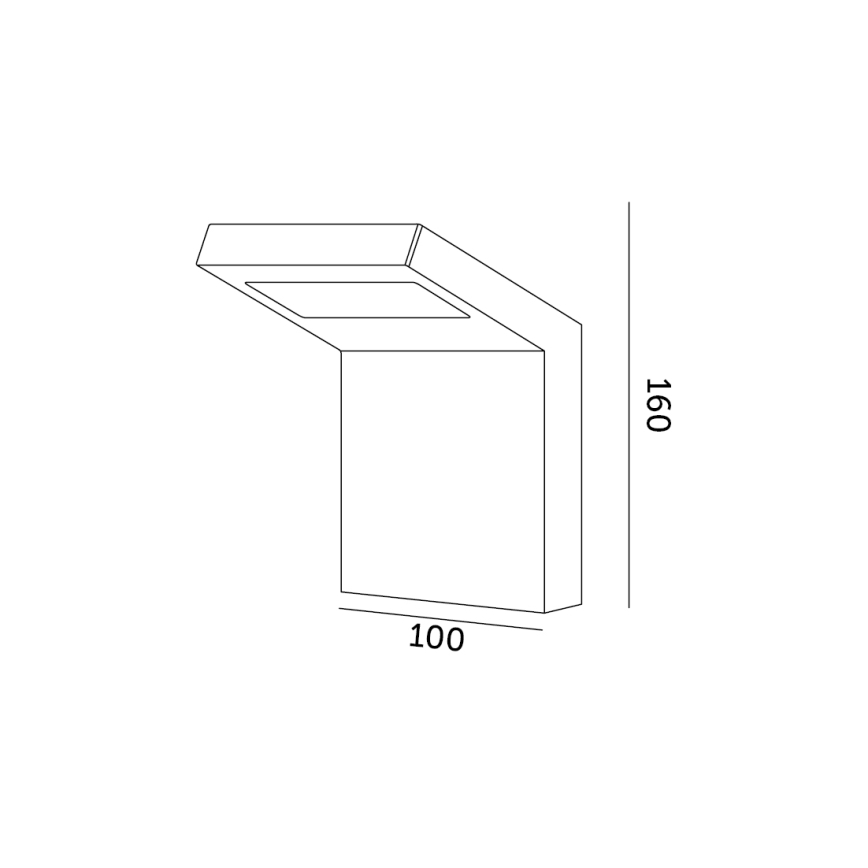 Applique murale d'extérieur INDUO K LED/10W/230V 4000K IP54