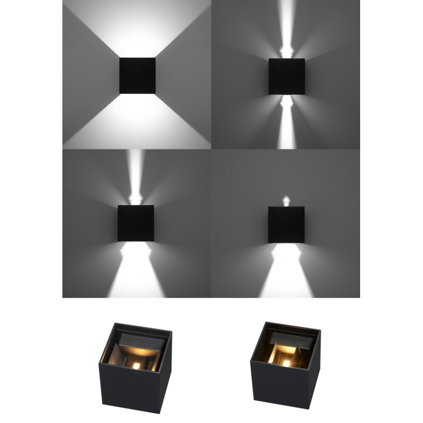 Applique murale d'extérieur KIOTO 1xG9/5W/230V IP44 noire