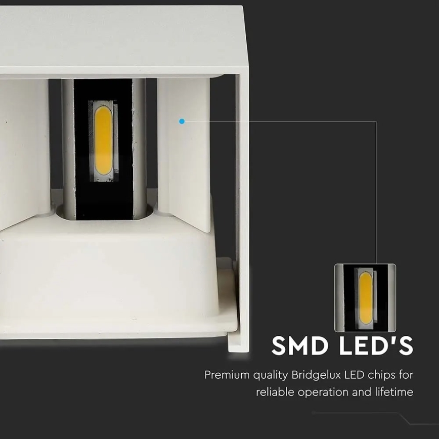 Applique murale d'extérieur LED/11W/230V 4000K IP65 blanc