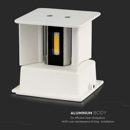 Applique murale d'extérieur LED/11W/230V 4000K IP65 blanc