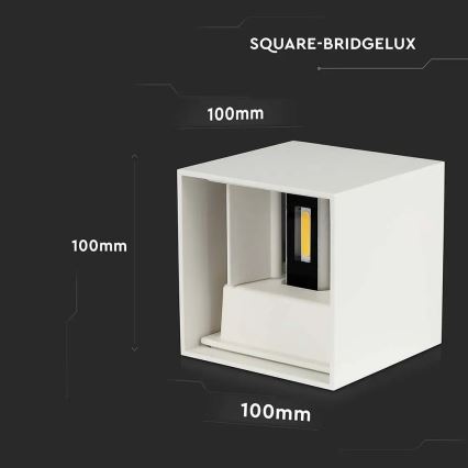 Applique murale d'extérieur LED/11W/230V 4000K IP65 blanc