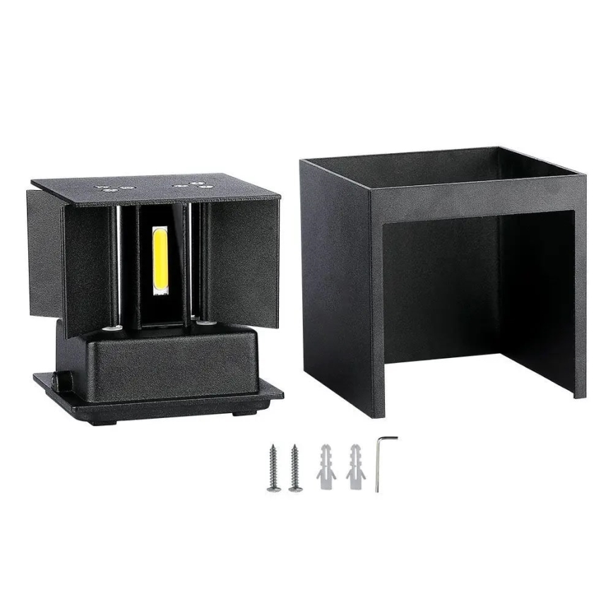 Applique murale d'extérieur LED/11W/230V 4000K IP65 noir