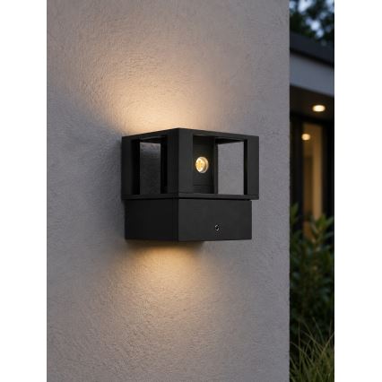 Applique murale d'extérieur LED/12W/230V IP54 noire