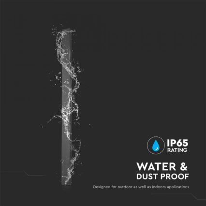 Applique murale d'extérieur LED/16W/230V 4000K IP65 101 cm anthracite