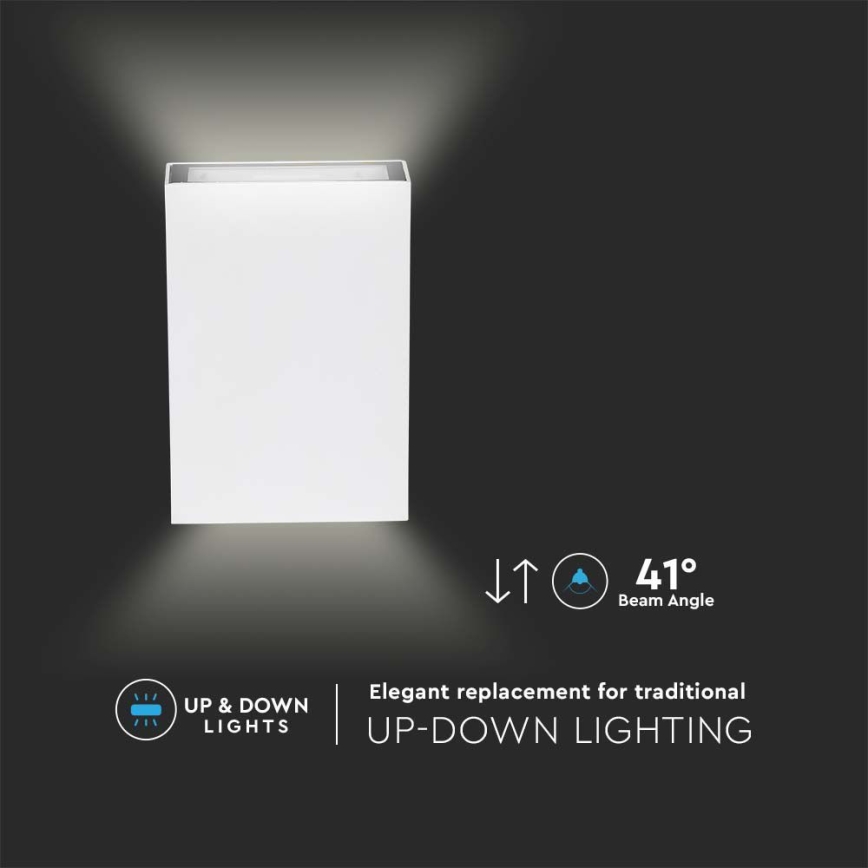 Applique murale d'extérieur LED/4W/230V 6400K IP65 blanc