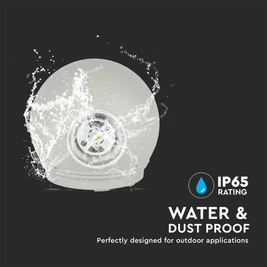 Applique murale d'extérieur LED/6W/230V 4000K IP65 gris