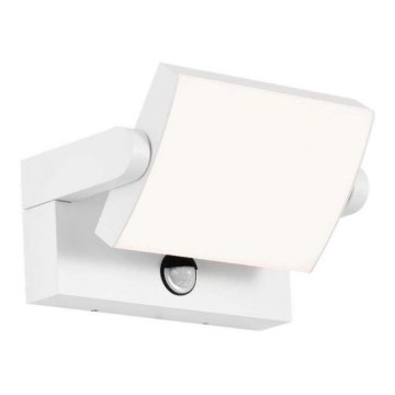 Applique murale d'extérieur LED avec détecteur 17W/230V 4000K IP65 blanc