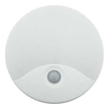 Applique murale d'extérieur LED avec détecteur de mouvement, 18 W/230 V, IP44, blanche