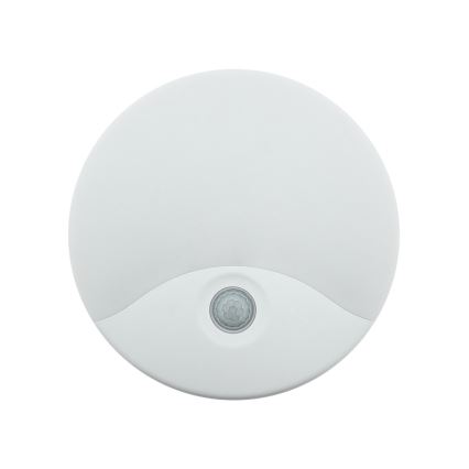 Applique murale d'extérieur LED avec détecteur de mouvement, 18 W/230 V, IP44, blanche