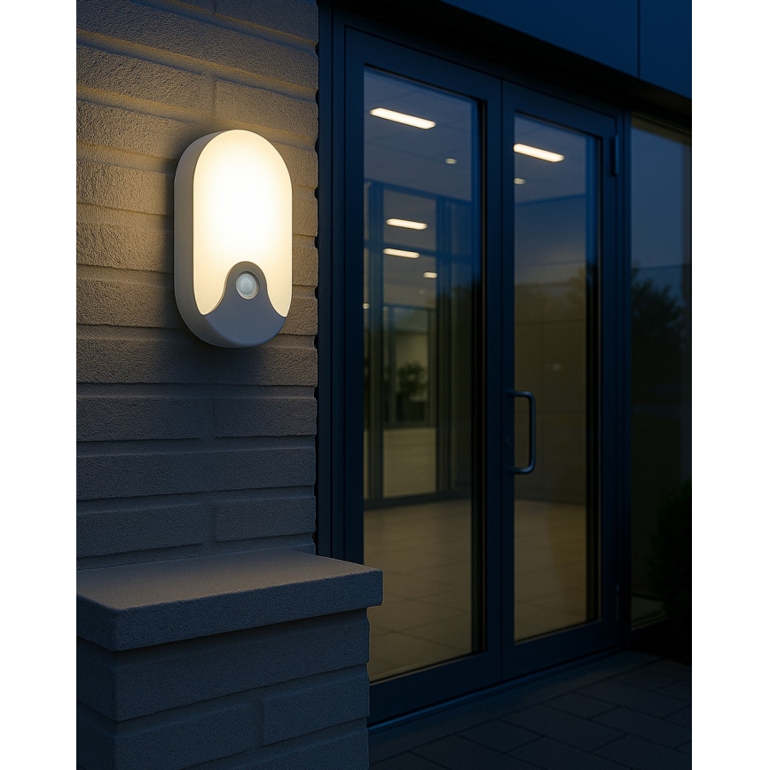 Applique murale d'extérieur LED avec détecteur de mouvement LED/18W/230V IP44 anthracite