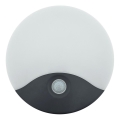 Applique murale d'extérieur LED avec détecteur de mouvement — 18 W, 230 V, IP44, blanche