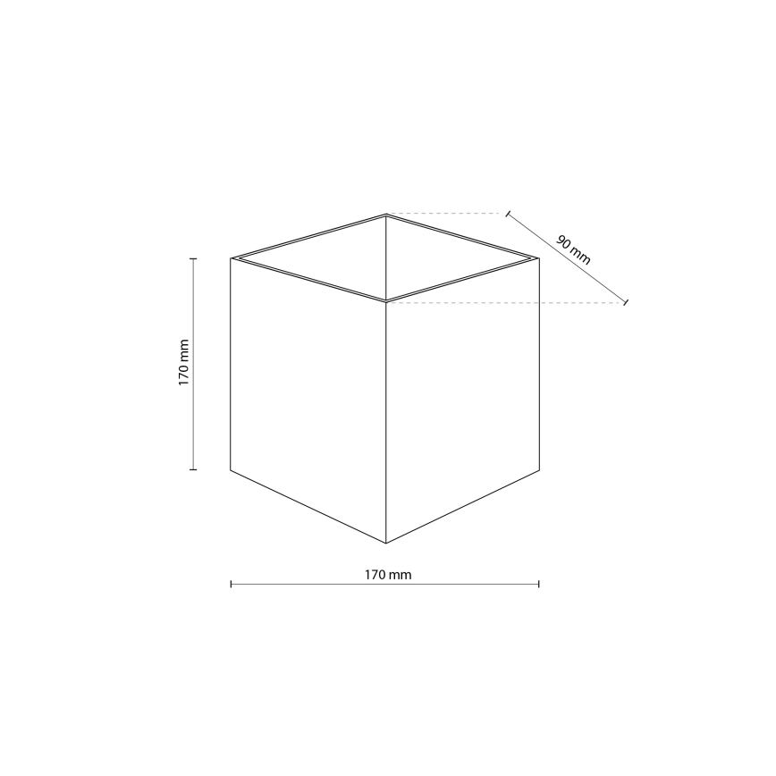 Applique murale d'extérieur LED CUBE LED/10W/230V IP54 beige