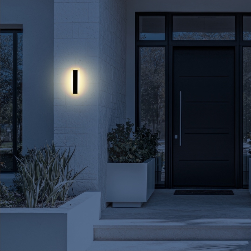 Applique murale d'extérieur LED WOW LED/10W/230V 3000/4000/6500K 30 cm IP54 noire
