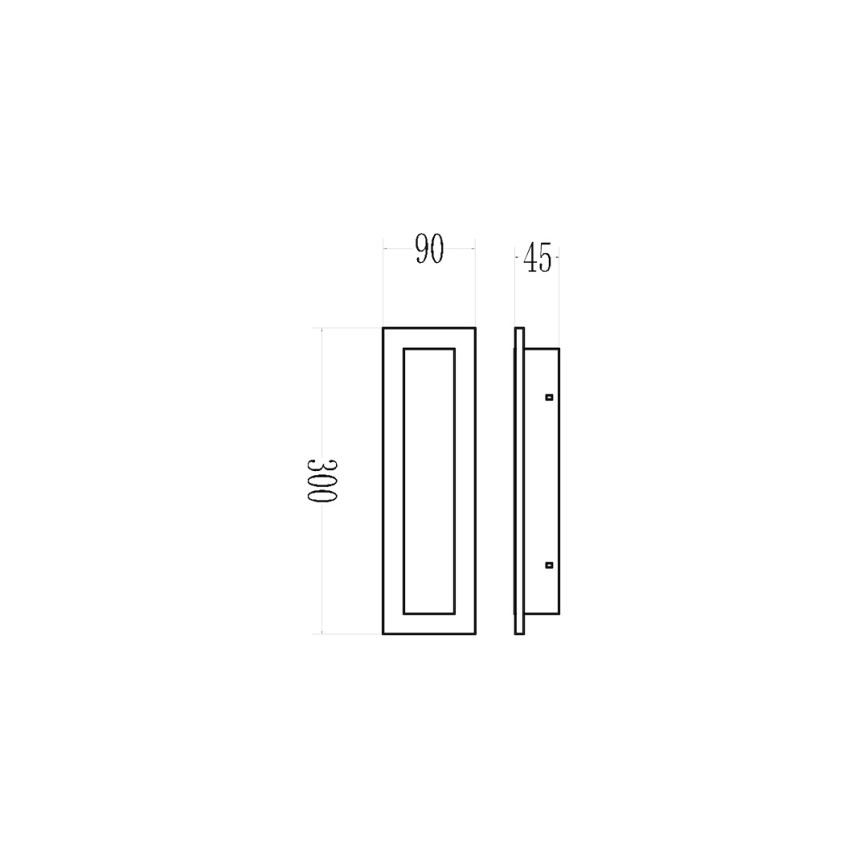 Applique murale d'extérieur LED WOW LED/10W/230V 3000/4000/6500K 30 cm IP54 noire