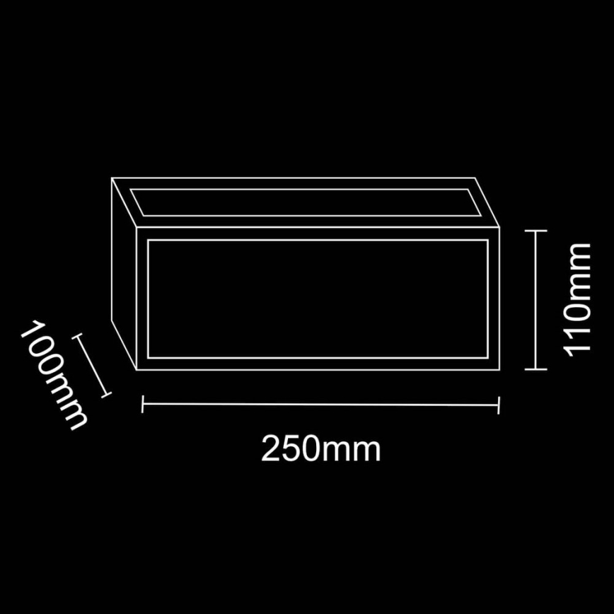Applique murale d'extérieur MITO 1xE27/12W/230V IP54