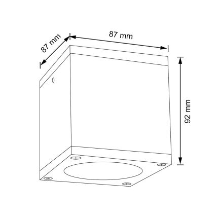 Applique murale d'extérieur MORRIS 1xGU10/35W/230V IP54
