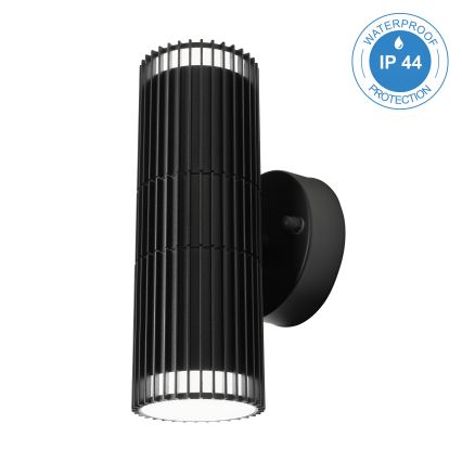 Applique murale d'extérieur orientable LANTHEA 2xGU10/11W/230V IP44 noir