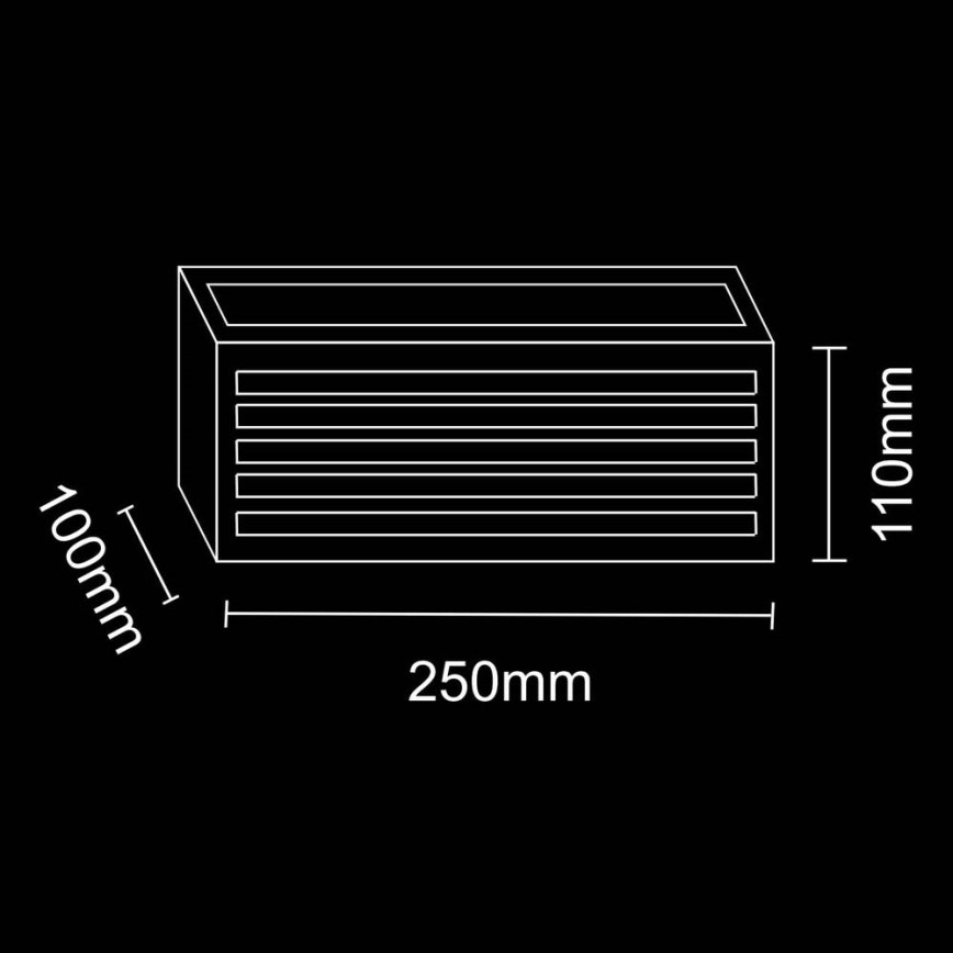 Applique murale d'extérieur OSAKA 1xE27/12W/230V IP54