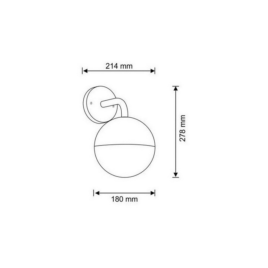 Applique murale d'extérieur ULSA 1xE27/12W/230V IP44