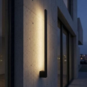 Applique murale d'extérieur YALTE LED/9W/230V 3000/4000/6500K 61,5 cm IP54 noire