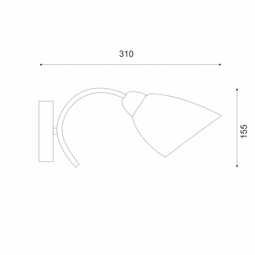 Applique murale DONNA 1xE27/60W/230V nickel