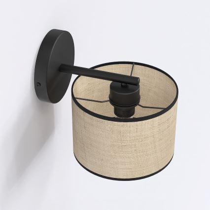 Applique murale ECO 1xE27/15W/230V beige/rotin