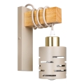 Applique murale ELEN 1xE27/35W/230V beige/dorée/marron
