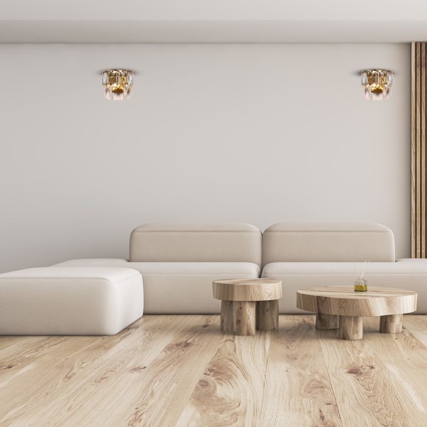Applique murale en cristal CHELSEA 2xE14/40W/230V dorée