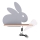 Applique murale enfant avec étagère RABBIT LED/4W/230V gris/blanc/bois