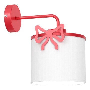 Applique murale enfant SWEET 1xE27/15W/230V blanc/rouge/arc