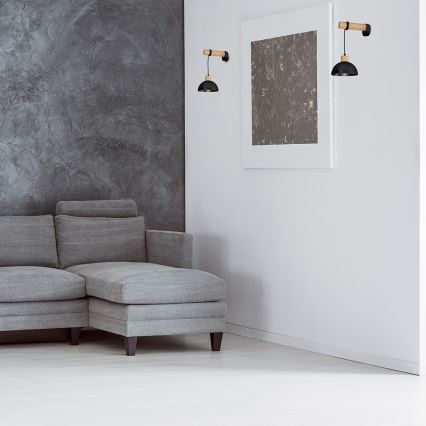 Applique murale ERIK 1xE27/60W/230V beige/noire